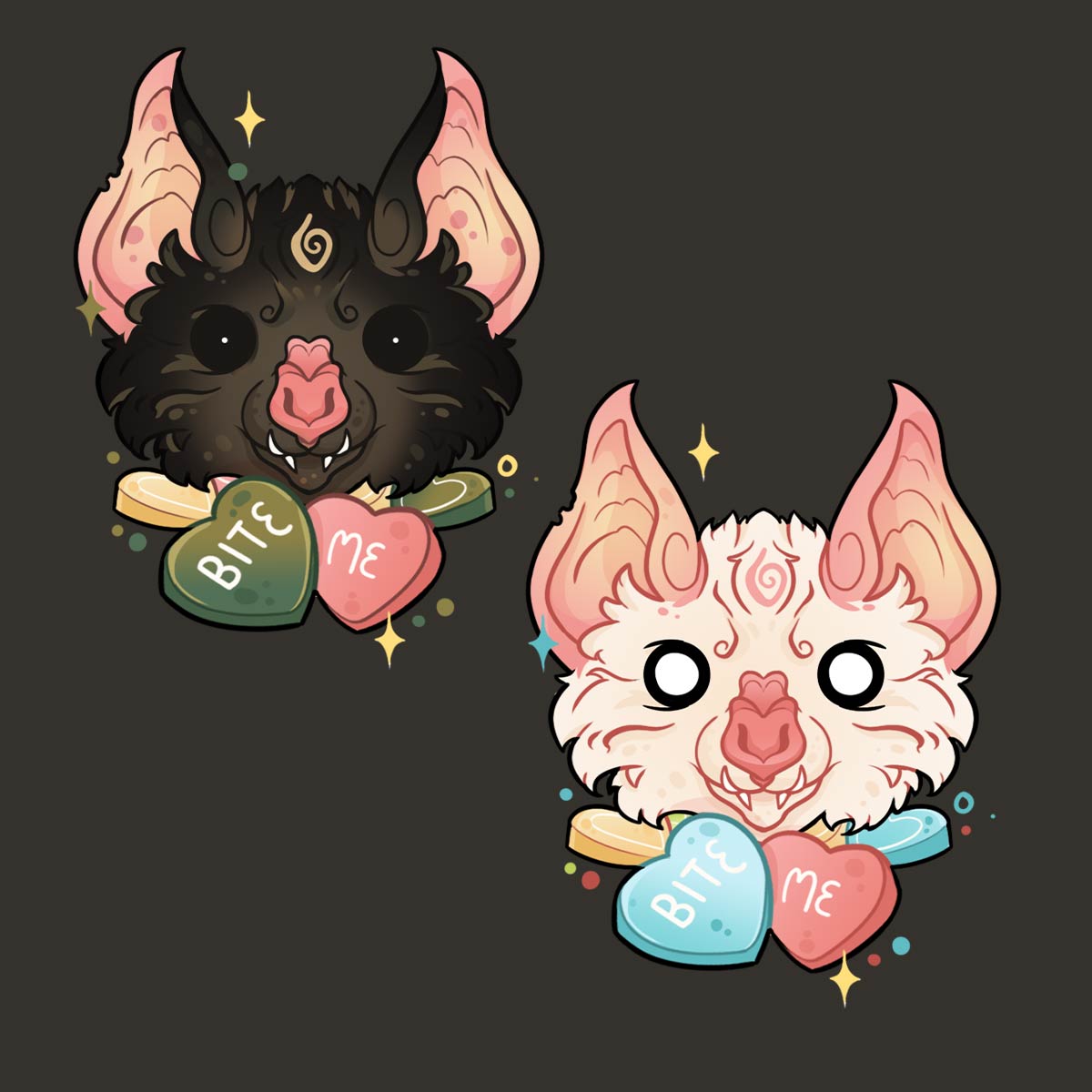 An-illustration-of-a-set-of-bat-stickers-available-on-Redbubble