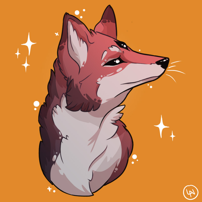 An-illustration-of-a-three-eyed-fox